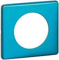 Рамка универсальная Legrand Celiane 1-м. металл лазурный пунктум картинка